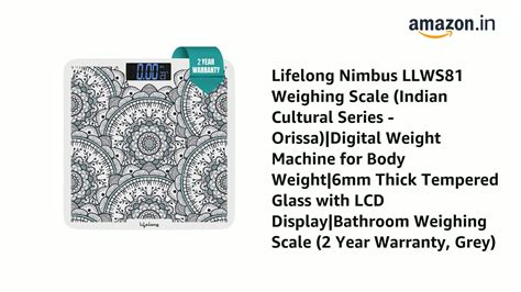 Watch Lifelong Nimbus LLWS81 Weighing Scale ﹙Indian Cultural Series ...