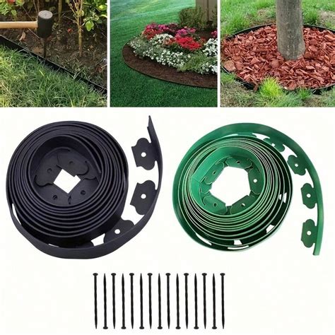 1 Pack No Dig Landscape Edging,Flower Bed Edging Lawn Edging Garden ...