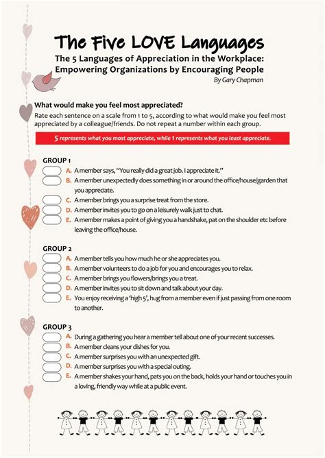 Free Printable 5 Love Languages Quiz - Free Printable Template