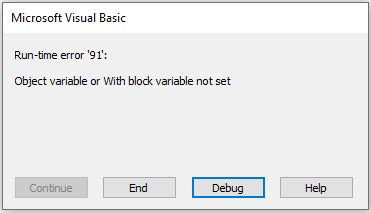 Image result for Object Variable or with Block Variable Not Set