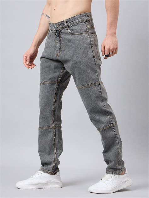 Studio Nexx Men's Grey Baggy Fit Jeans|Men Jeans|Baggy Jeans Men