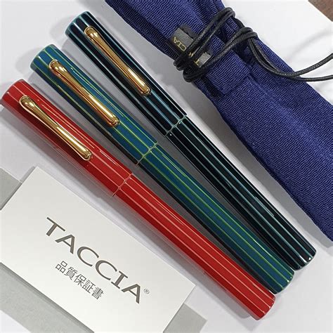 Taccia Kaku-Tate Urushi Ryu-ryoku Fountain Pen TKT-14F-RY | Japan ...