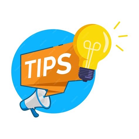 Premium Vector | Helpful tips light bulb with megaphone concept ...