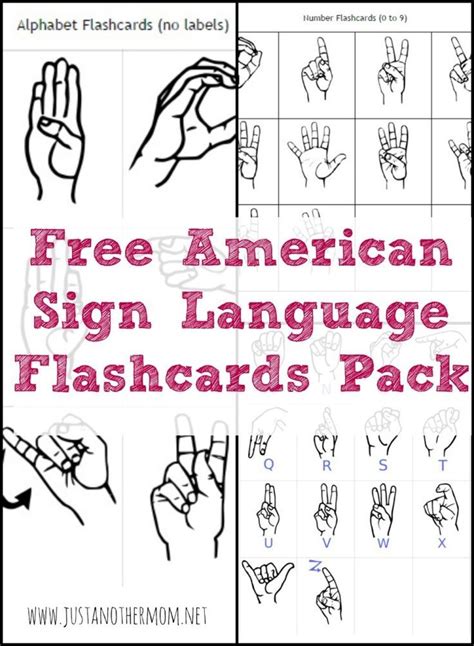 Free Printable Sign Language Words - Free Printable Templates