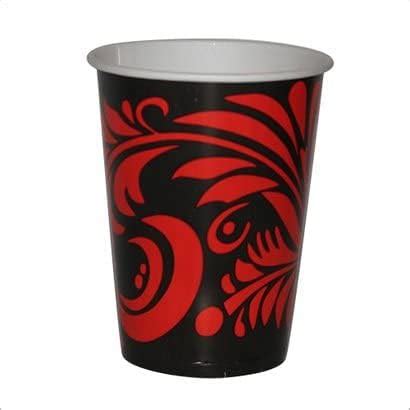ECONUS Premium Disposable Printed Paper Cups | Pack of 50 | 330ml Glass ...