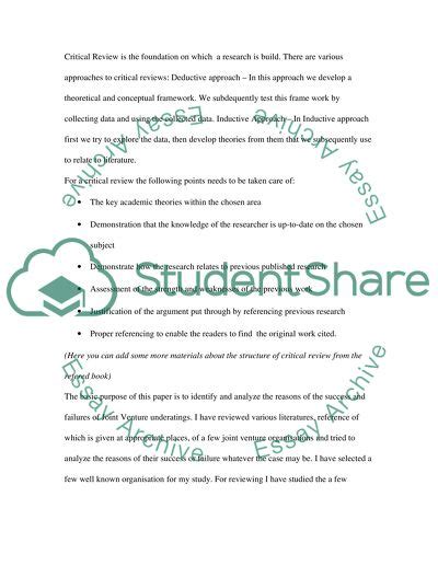 Image result for Critical Review Essay Example