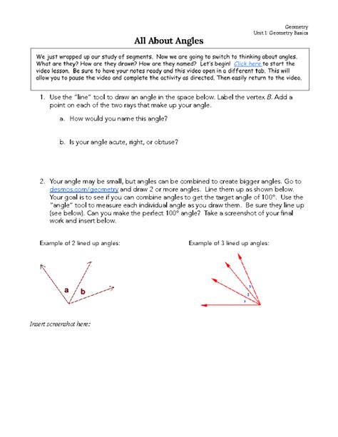 Angle Geometry Lesson 的图像结果