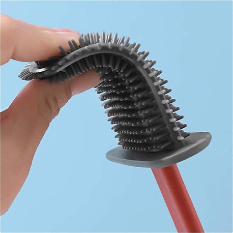 1410L Silicone Toilet Brush/ Flexible Soft Bristle — DeoDap
