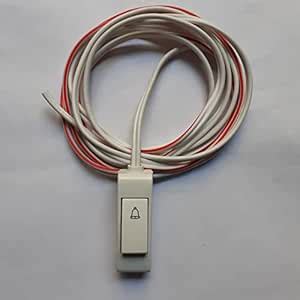 Hanging Bell Switch (Non Modular) Color- White with 1.5 Meter Wire ...