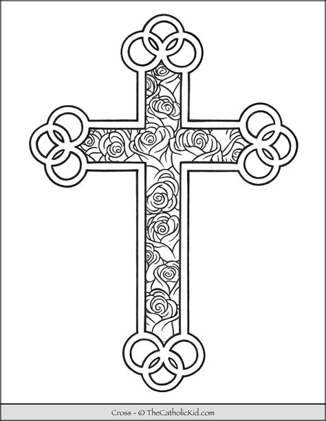 Crosses Coloring Pages
