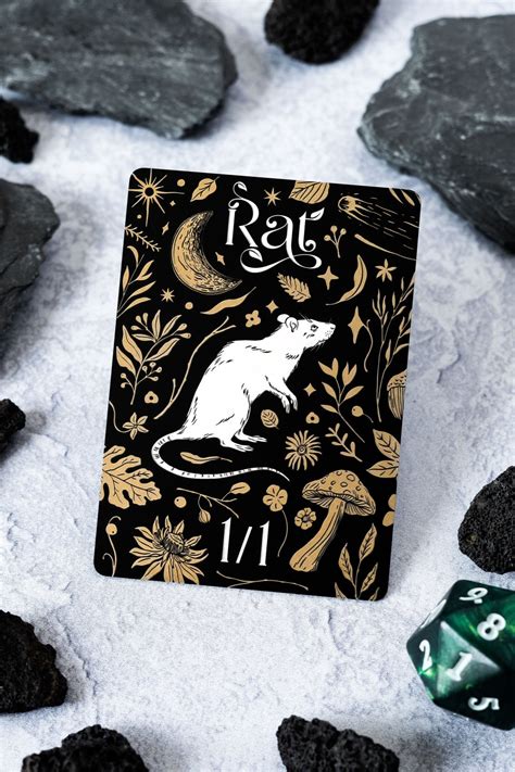 Stainless Steel Rat Token - Metal MTG Tokens | Legendary Artifacts