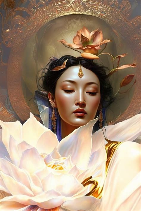 Goddess: Kwan Yin Print, Asian Goddess Art, Guan Yin, Quan Yin Print ...