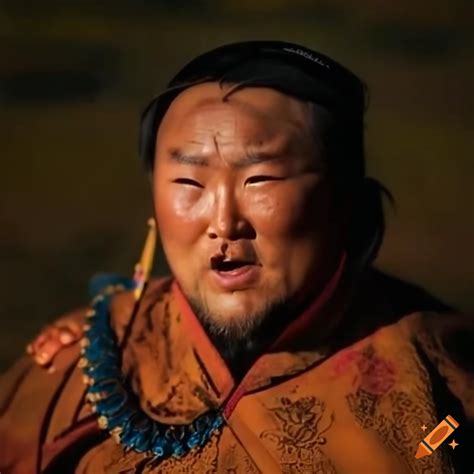 Mongolian throat singing performance on Craiyon
