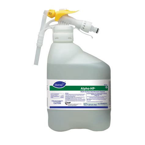 DIVERSEY, Alpha-HP®, 67, Multi-Surface Disinfectant Cleaner - 35Z913 ...