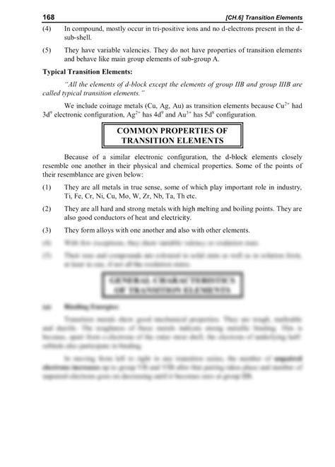 Image result for Transition Elements Class 12