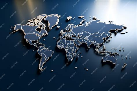 Image result for World Map 3D View