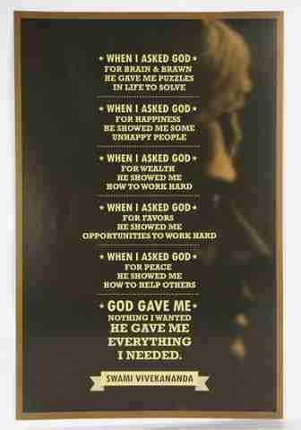 Akhuratha Wall Poster swami-vivekananda-god-quote Paper Print - Quotes ...