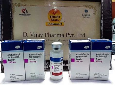Fungal Infection Drugs - Eraxis 100 Mg Inj Anidulafungin Wholesaler ...