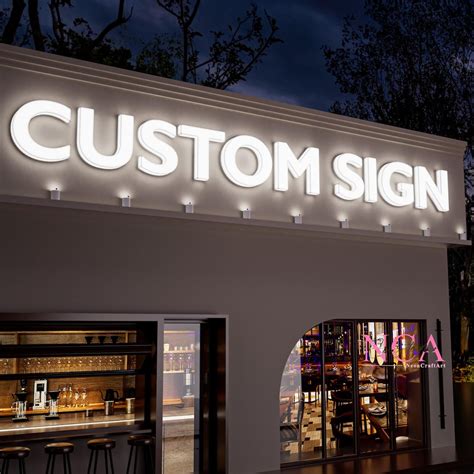 Custom LED Business Sign - 3D Illuminated Acrylic Letters - Waterproof ...