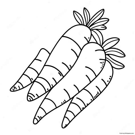 Carrot Coloring Page (4410-3506)