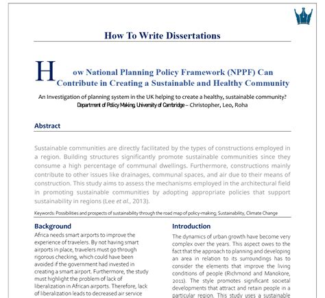 PhD Dissertation Structure 的图像结果