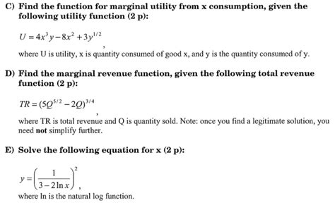Image result for How to Work Out Marginal Utility From a Utility Function