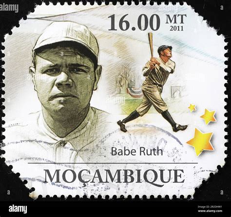 Legendary Babe Ruth on postage stamp Stock Photo - Alamy