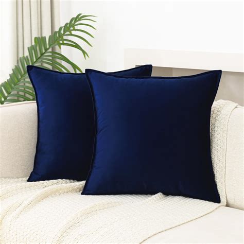 Amazon.com: Decorative Pillows for Couch,Navy Blue Throw Pillows Covers ...