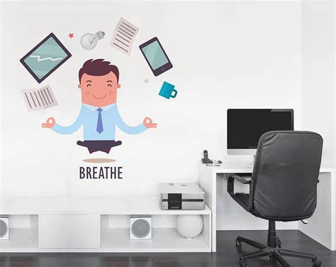 Buy rawpockets Decals ' Breathe Infograph - Office Acrylic Wall Sticker ...