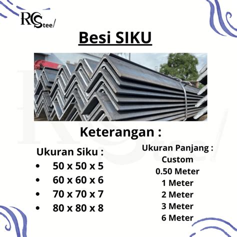 Jual Besi Siku 80 x 80 x 8 x 6 Meter | Shopee Indonesia