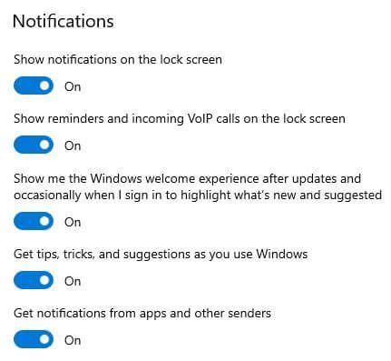 Image result for Turn Off Windows Notifications