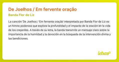 Significado de la canción De Joelhos / Em fervente oração (Banda Flor ...