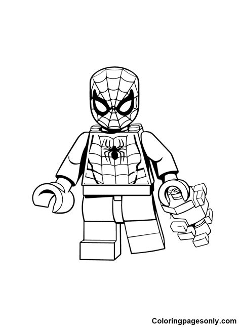 Lego Spiderman Coloring Pages - Coloring Pages For Kids And Adults