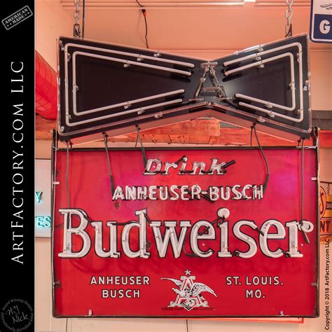Vintage Budweiser Lighted Signs