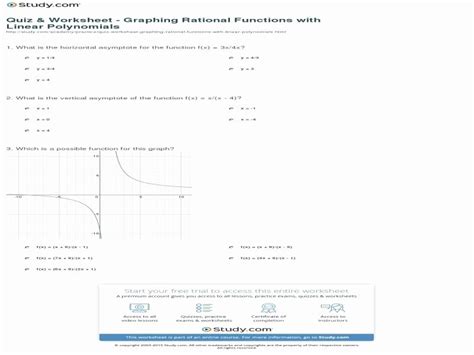 Image result for Graph Rational Functions Worksheet