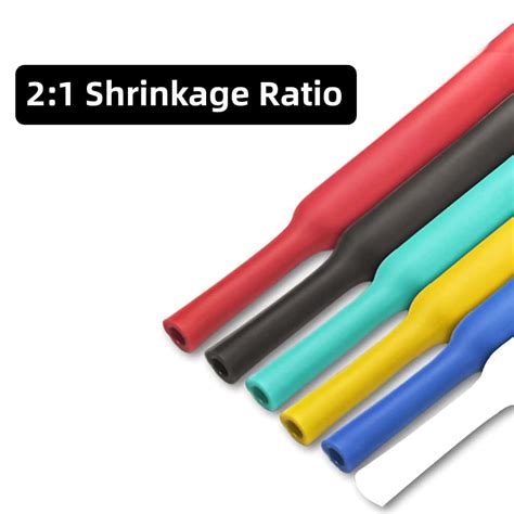 78.7Ft Heat Shrink Tube, 12 Mixed Sizes, 2:1 Shrink, Multiple Colors ...