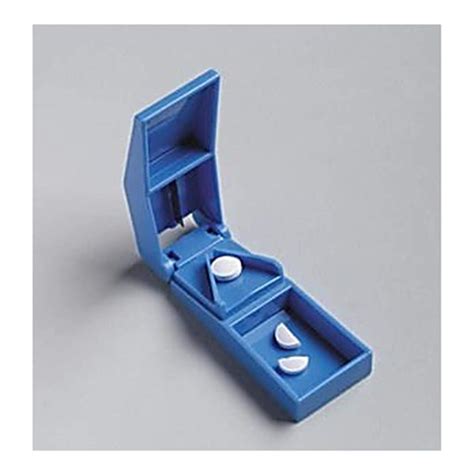 Dukal TEC 6341 Tech-Med Pill Cutter, Stainless Steel Blade, Blue ...