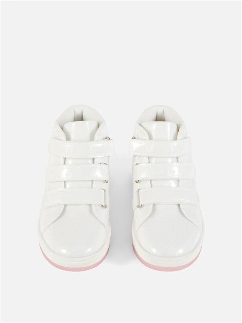 Girls White Light-Up Star High-Top Trainers | Penneys