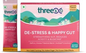 three60 De-Stress&Happy Gut:Experience Quick Relief from Acidity and ...