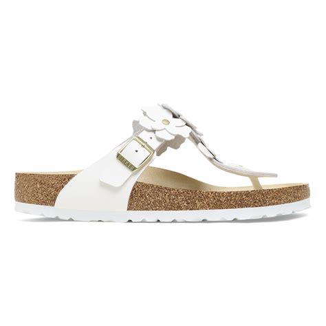 Gizeh Flower Leather White | BIRKENSTOCK