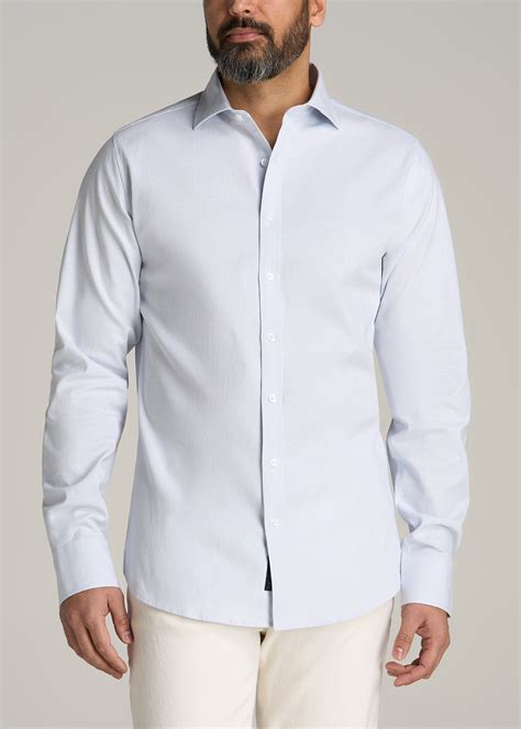 Stretch Linen Dress Shirt for Tall Men | American Tall