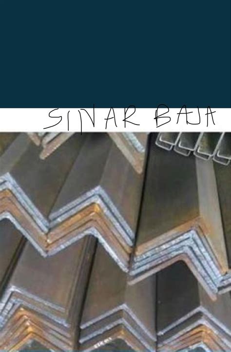 Besi siku L angle galvanis 50 x 50 tebal 5mm panjang per 1 meter ...