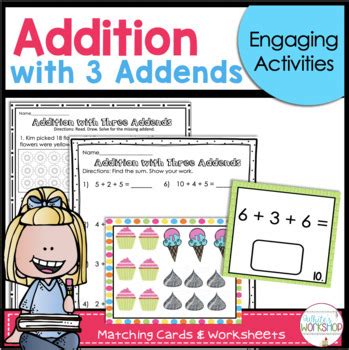 Image result for Three Addends Worksheet