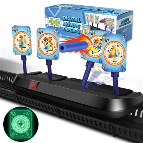 Xtoyz Digital Targets For Nerf Guns Electronic Running Target Scoring ...