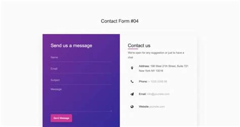 Image result for Free HTML Contact Form Template