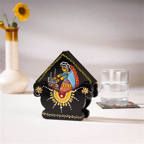 Wooden Coasters - Buy Handmade Wooden Table Coasters Set Online | iTokri