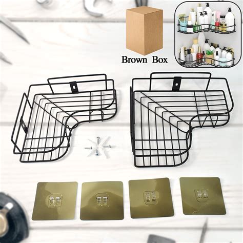 Metal Shower Shelf, Shower Shelf without Drilling (2 Pc ...