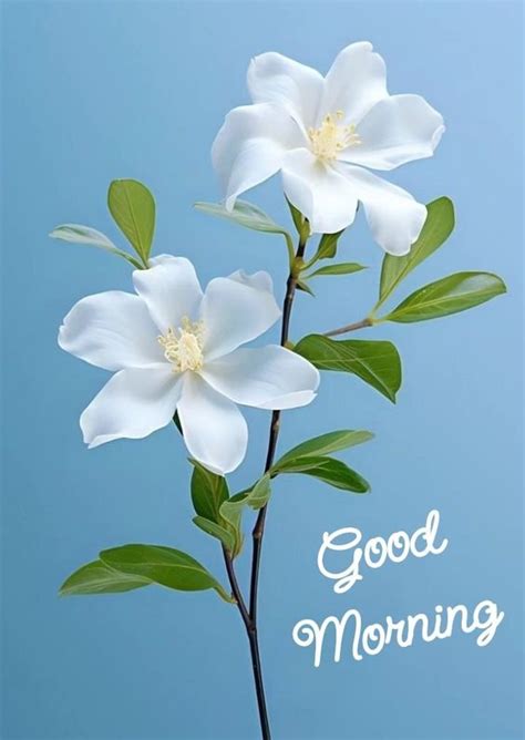 30+ Good Morning White Flowers Pictures - Good Morning Wishes