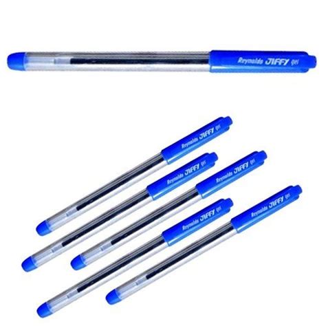 Reynolds Jiffy Blue Gel Pen, Pack of 5 : Amazon.in: Office Products