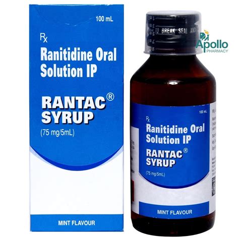 Rantac Mint Syrup 100 ml Price, Uses, Side Effects, Composition ...